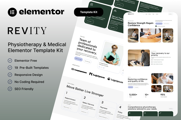 Revity - Physiotherapy & Medical Elementor Template Kit