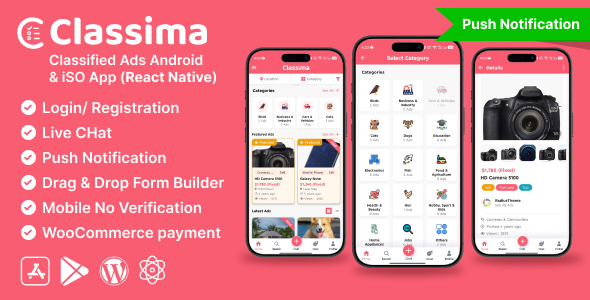 Classima - Classified ads Android & iOS App