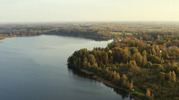 Aerial View of Lake
