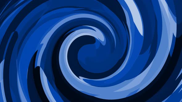 Blue White Color Shape Twirl Motion Animated Background