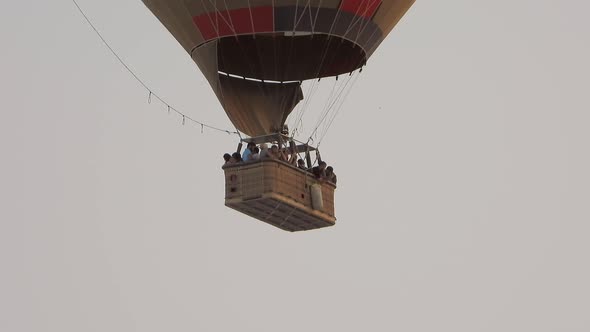 Hot Air Balloon Flying in Sky