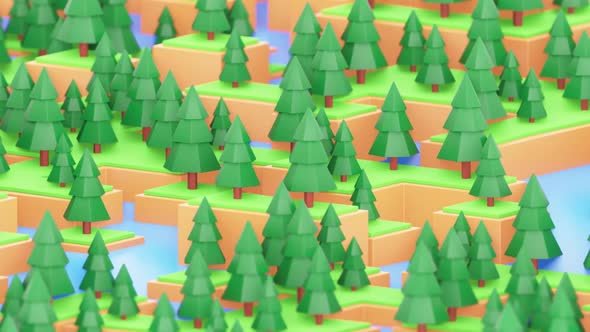 Low poly landscape