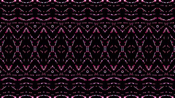 light wave abstract line set red color kaleidoscope black background