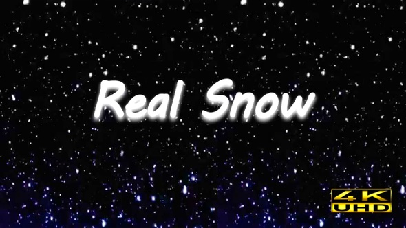 Real Snow 4k