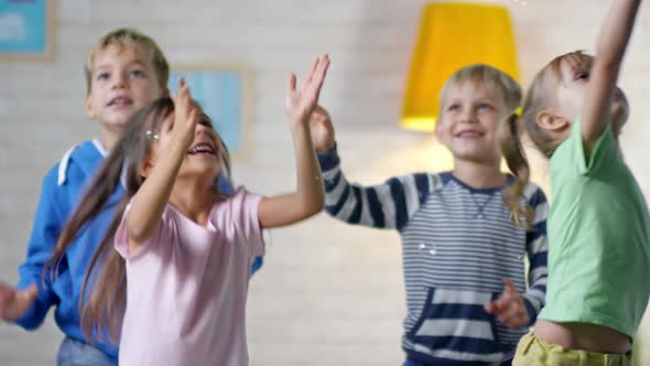 Four Children Having Fun