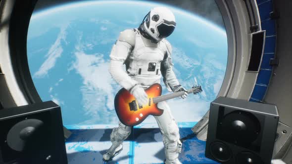 Astronaut Plays Space Music