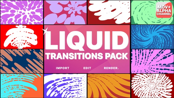 Liquid Transitions | Motion Graphics Pack