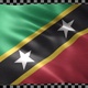 Saint Kitts And Nevis waving flag looped - VideoHive Item for Sale