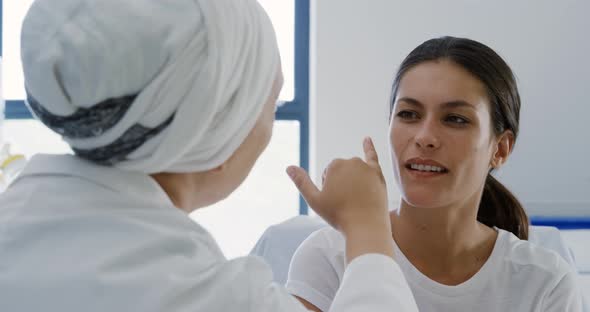 Medical professional at work alt