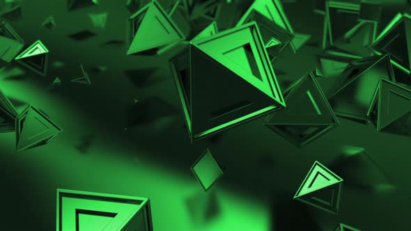 Abstract 3D Triangles Background