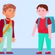 Two Boys Talking About School - VideoHive Item for Sale