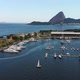 Guanabara Bay, Yachts Marina, the Sugarloaf Mountain (Rio De Janeiro, Brazil) Aerial View, footage - VideoHive Item for Sale