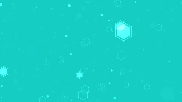 Hexagon Background Medical Science Concept Style