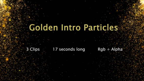 Golden Intro Particles