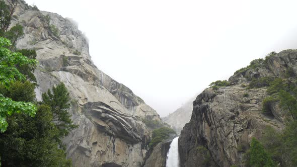 Yosemite Falls during the day. 30p conformed to 24p.