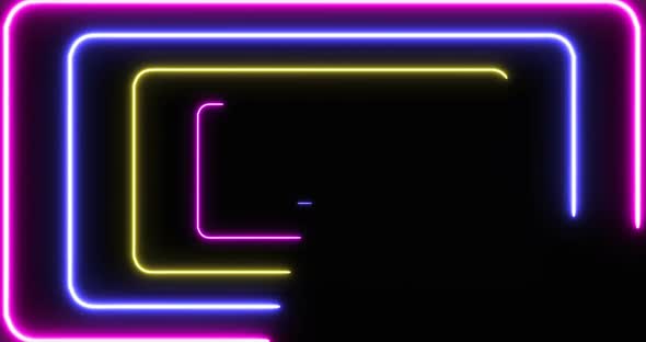 Futuristic Looped  Neon Background 