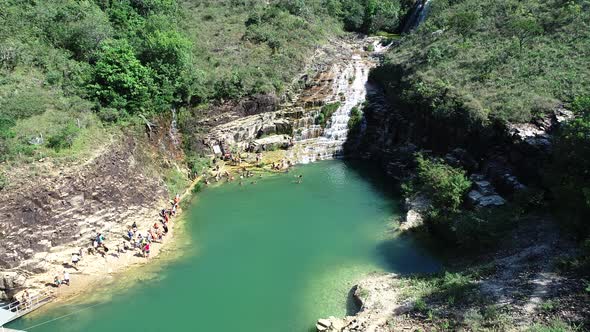 Capitolio lagoon tourism landmark at Minas Gerais state Brazil.