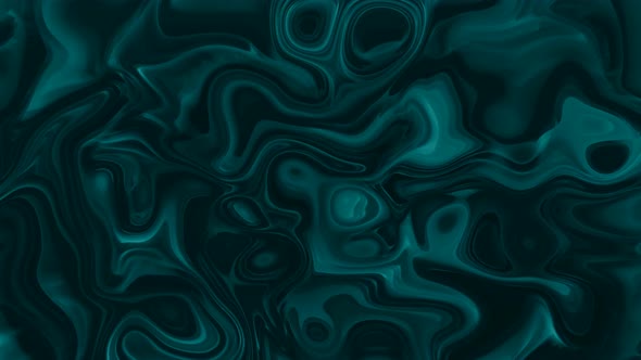Dark Cyan Liquid Animated Background, Abstract background wave marble liquid animation