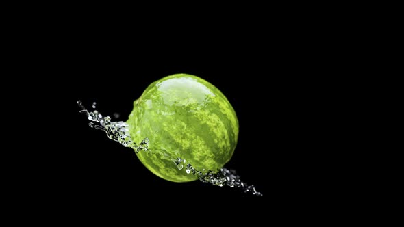 Slow Motion Fluid Splash Watermelon alt
