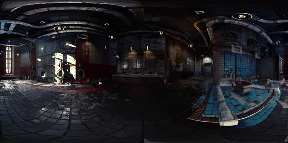 VR360 View of Abandoned Public Toilet alt