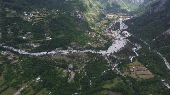 Beautiful Mountains in the Albanian Alps Theth National Park