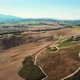 AERIAL View of fields in hilly landscape / Tuscany, Italy - VideoHive Item for Sale