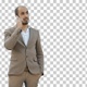 Arab business man talking on the mobile phone, Alpha Channel - VideoHive Item for Sale