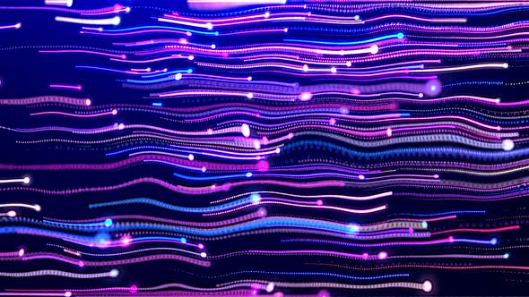 Multicolor Wavy Lines 4K