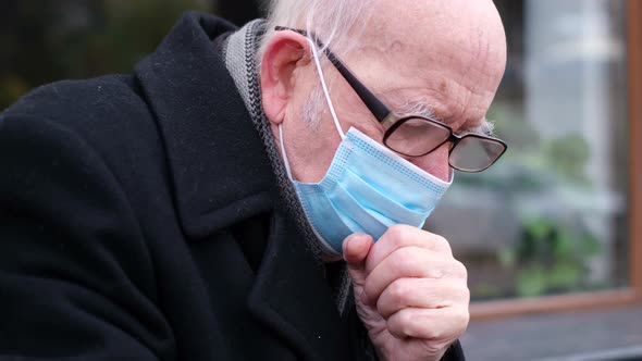 Grandpa Coughs Loudly He Has a Dangerous Strain of Coronavirus Delta