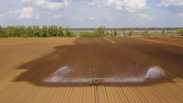 Irrigation System on Agricultural Land