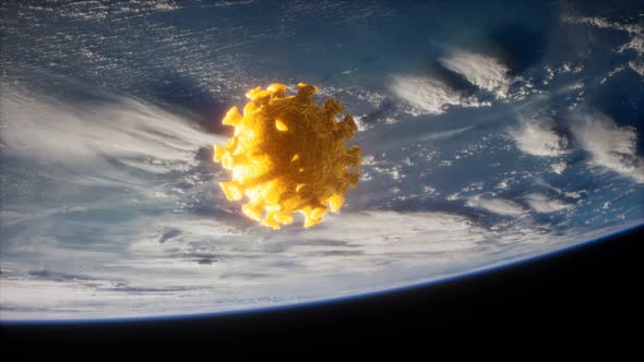 Coronavirus COVID19 on the Earth Orbit