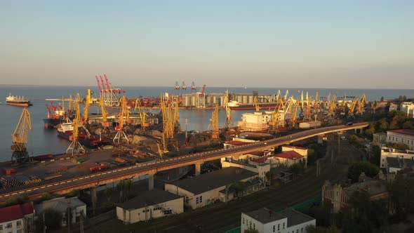 The port of Odesa, Ukraine