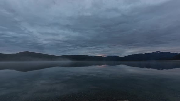 Time Lapse of Beautiful Morning Sunrise with Dramatic Clouds