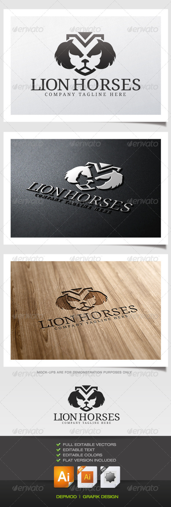 Lion Horses Logo