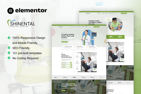 Shinental - Dentist & Medical Clinic Elementor Template Kit