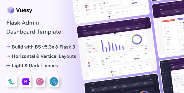 Vuesy - Flask Admin & Dashboard Template
