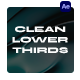 Clean Lower Thirds - VideoHive Item for Sale