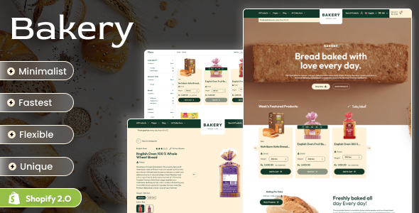 Bakery - Cake Responsive Shopify 2.0 Theme