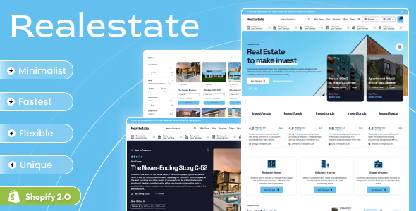 Real Estate - Single Property & Apartments Shopify 2.0 Theme