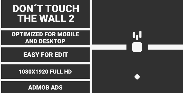 Don't Touch The Wall 2 (HTML5 Game + Construct 3)