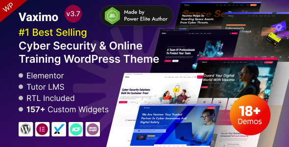 Vaximo – Cybersecurity Services & Web Security Training WordPress Theme