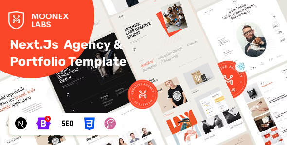 Moonex - Creative Agency & Portfolio NextJs Template