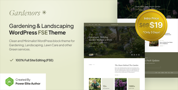 Gardenors – Gardening & Landscaping Gutenverse FSE WordPress Theme