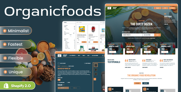 Organic Food - Agriculture Farm Shopify 2.0 Theme