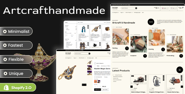 Art Craft Handmade - Shopify 2.0 Art Store Theme