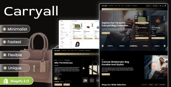 Carry All - Bags & Wallets Responsive Shopify 2.0 Theme