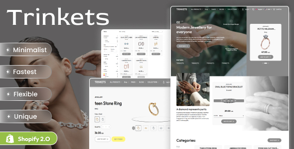 Trinkets - Modern Jewelry Shopify 2.0 Theme