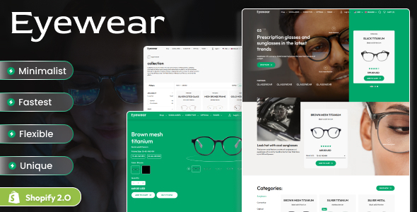 Eyewear - Shopify 2.0 Sunglasses Shop Theme