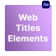 Web Titles Elements - VideoHive Item for Sale