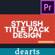 Stylish Title Pack 3 Premiere Pro - VideoHive Item for Sale